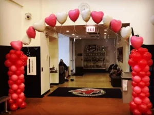 valentines day balloon arch