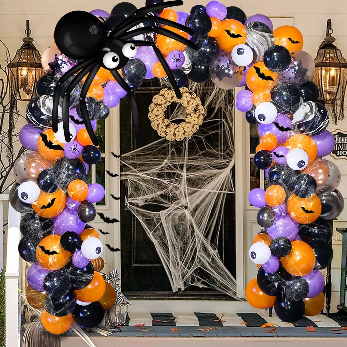 Halloween balloon decorations