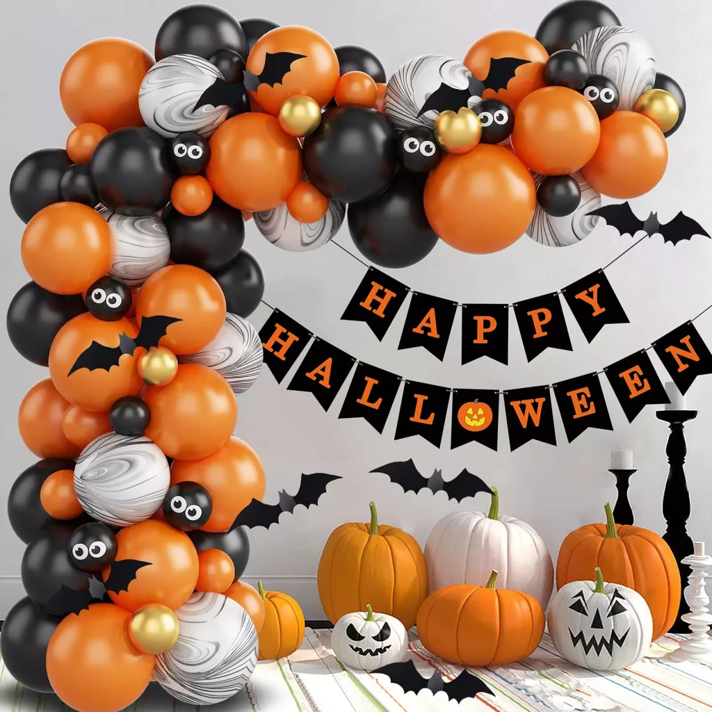 Halloween balloon decor