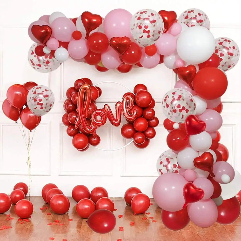 Valentine’s Day balloon decor