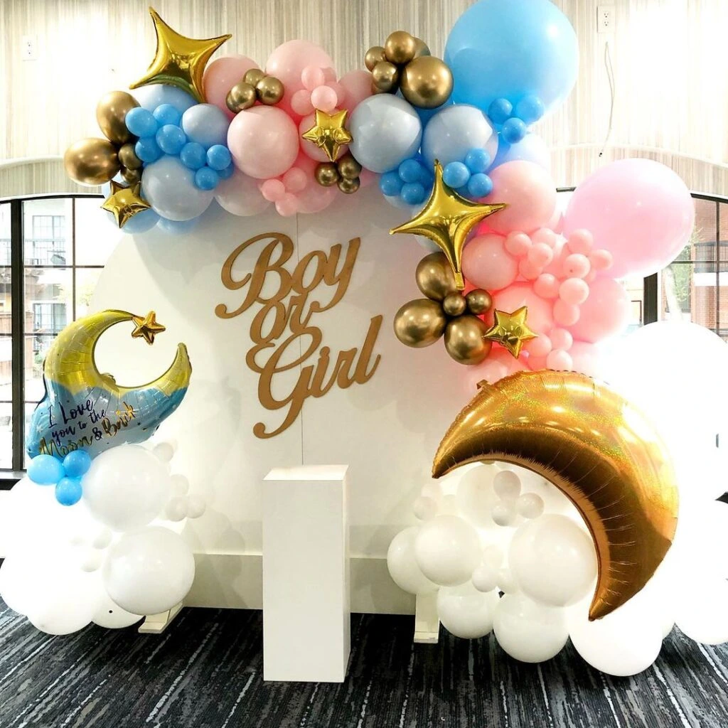 gender reveal party balloons