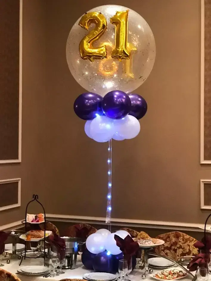 birthday balloon centerpieces