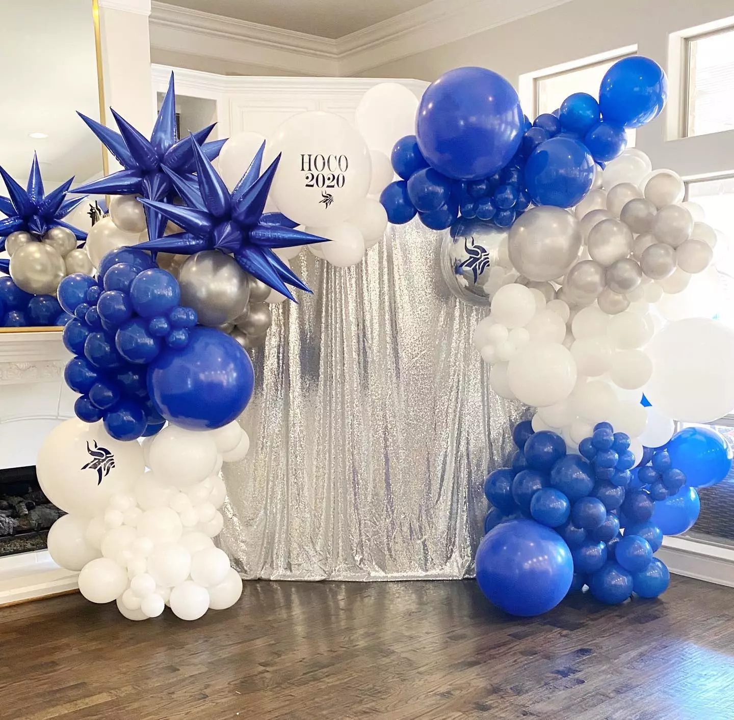 Balloon decor for Homecoming