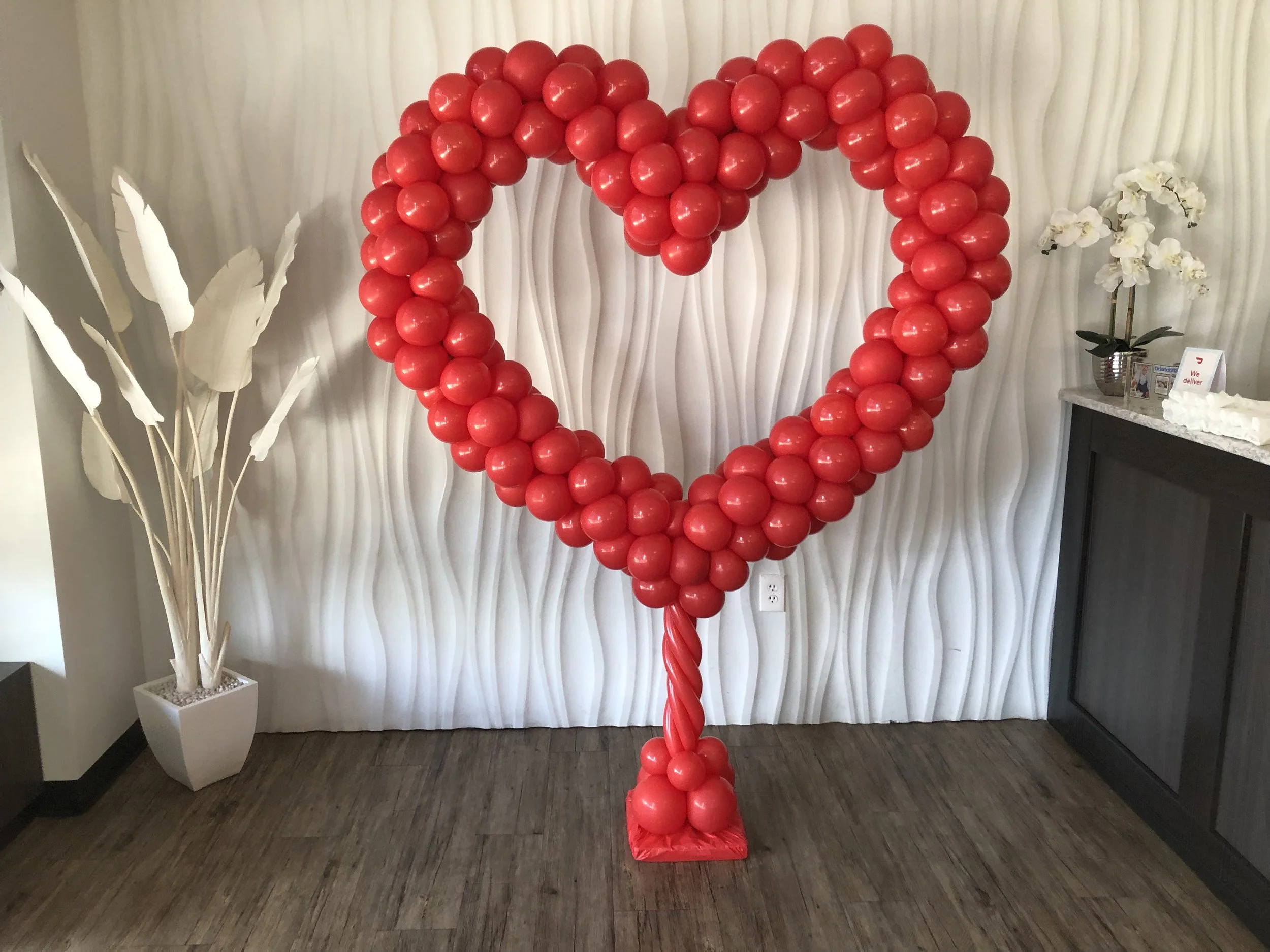Balloons for Valentine’s Day celebration