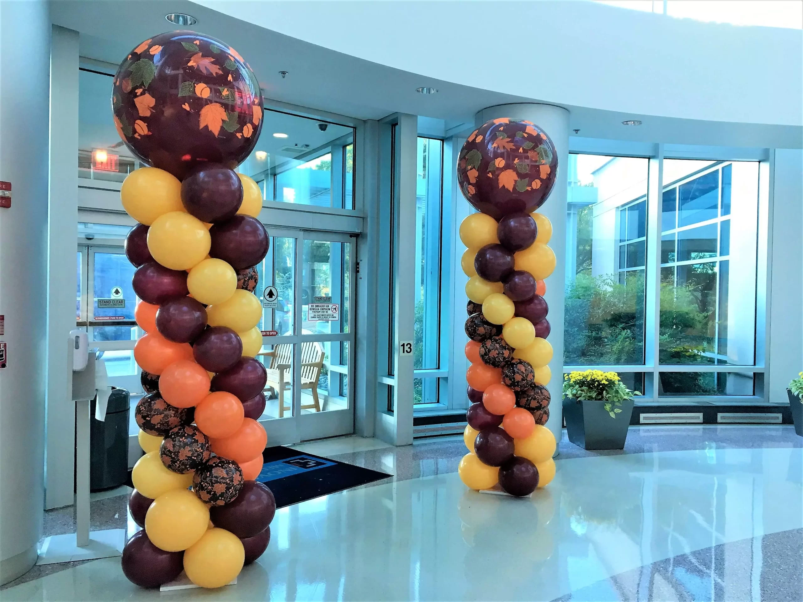 Balloon columns for national meetings