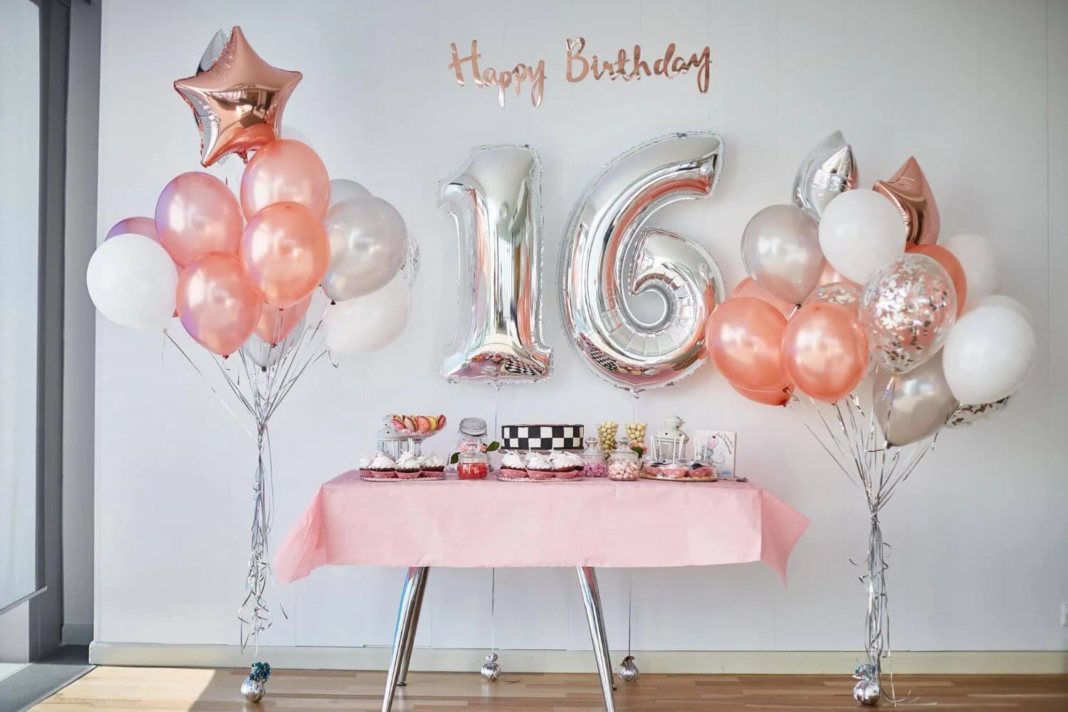 Sweet 16 Balloon Decoration Ideas