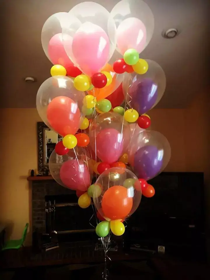 bubble balloon bouquet