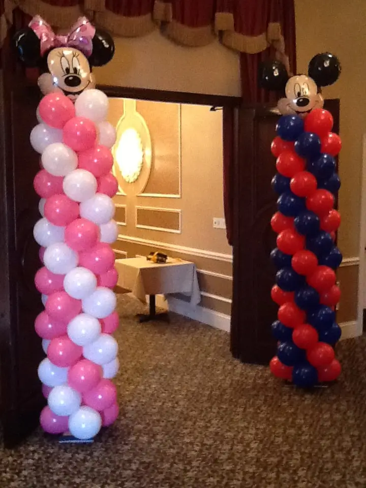 mickey mouse balloon columns