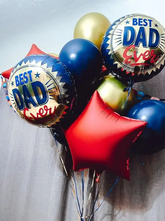 father's day balloons nearby