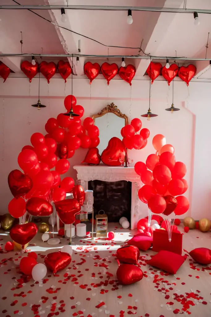 Heart shaped Balloons decoration