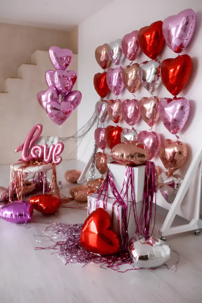 Valentine's Day Balloon decor chicago