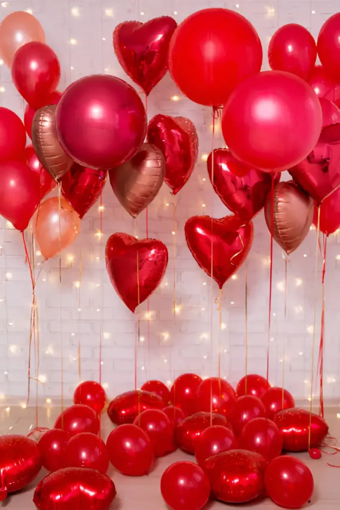 balloon decoration for valentine's day