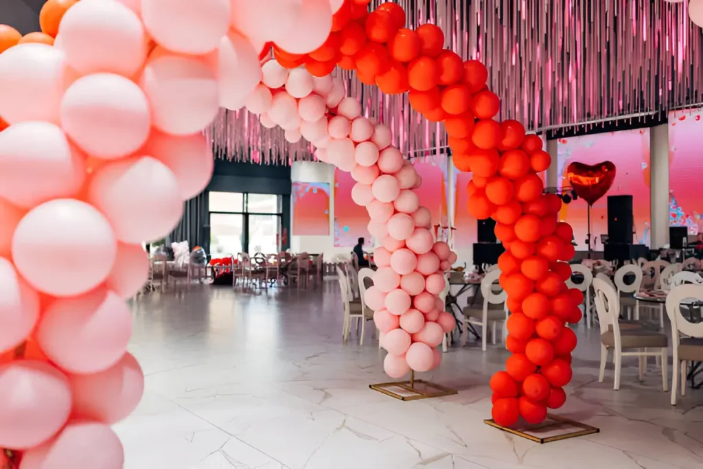 valentines day balloon arches