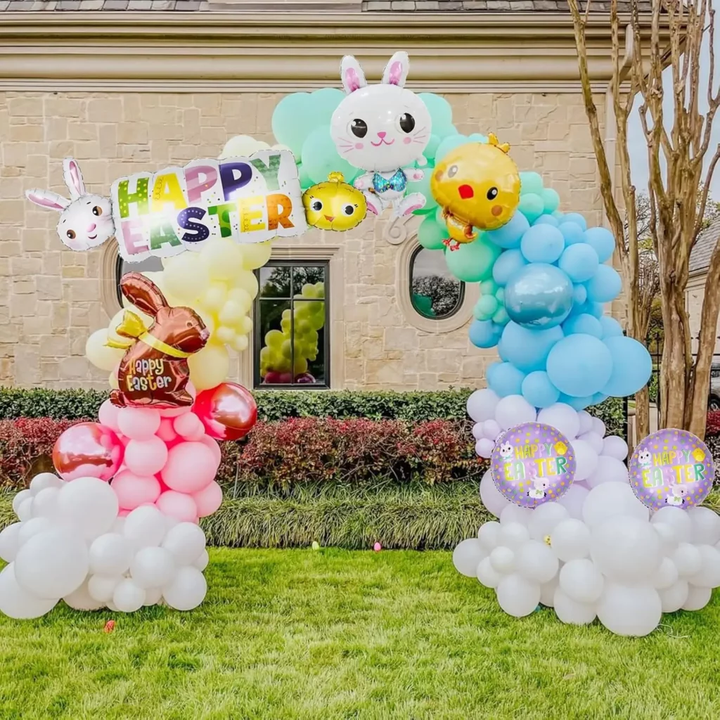 easter balloon arch