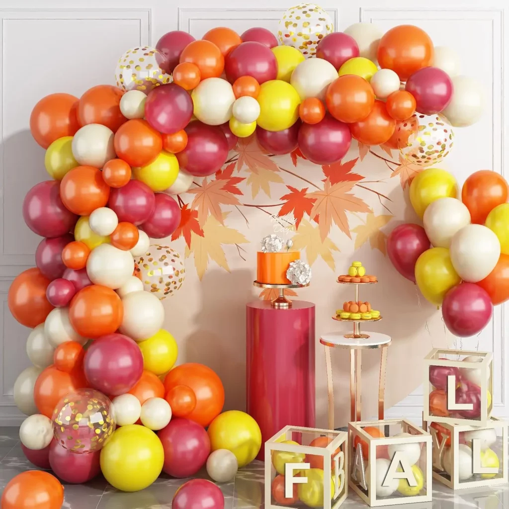 thanksgiving balloon arch