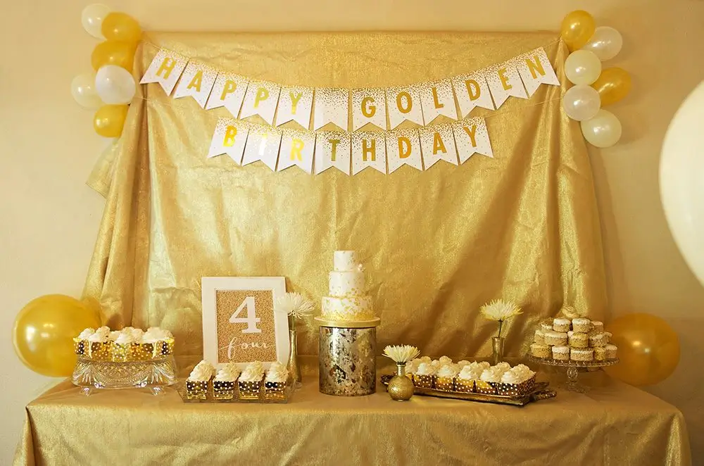 golden birthday theme