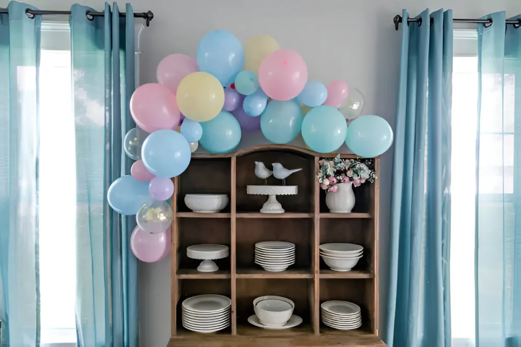 pastel colors balloons