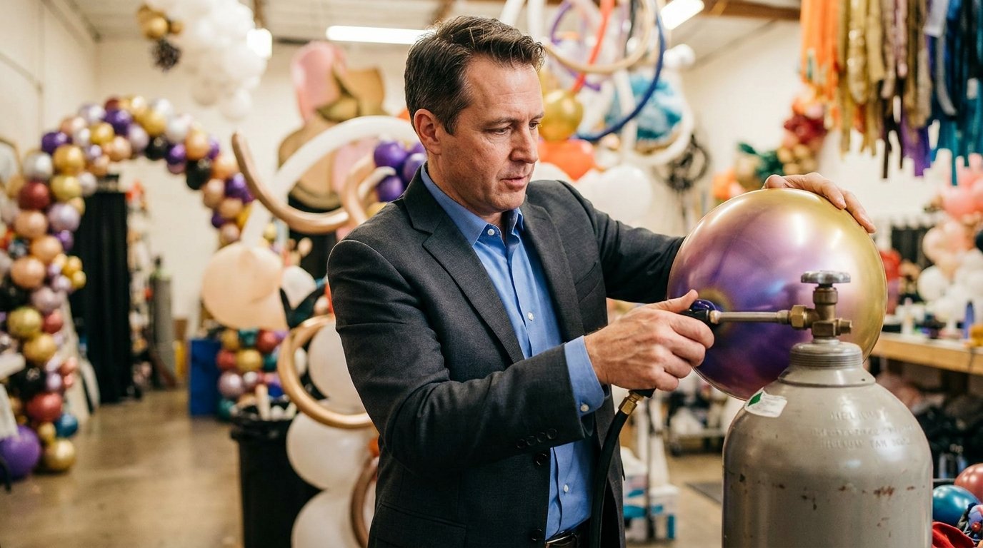 how to blow up balloon with valve