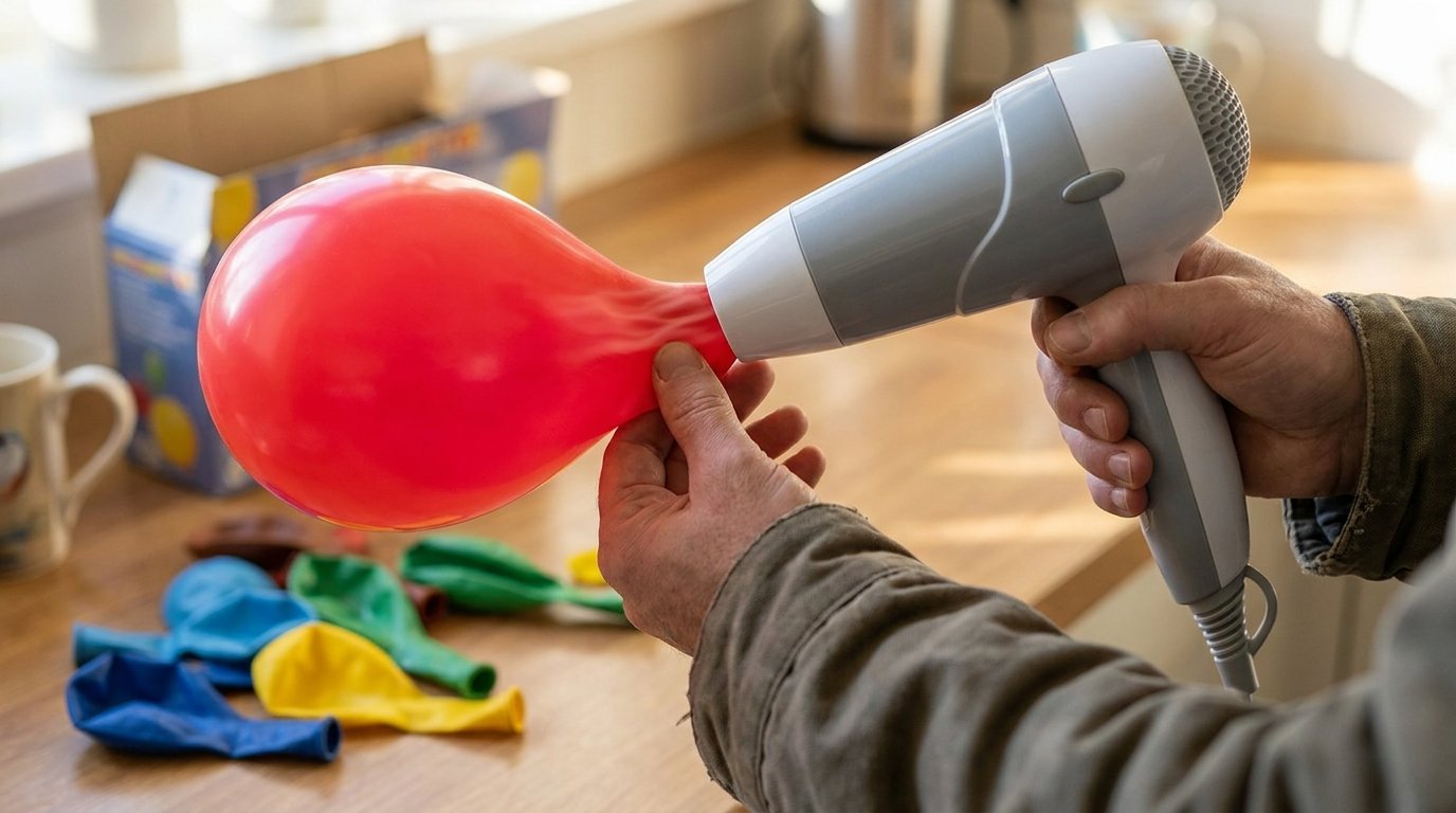 can balloons float without helium