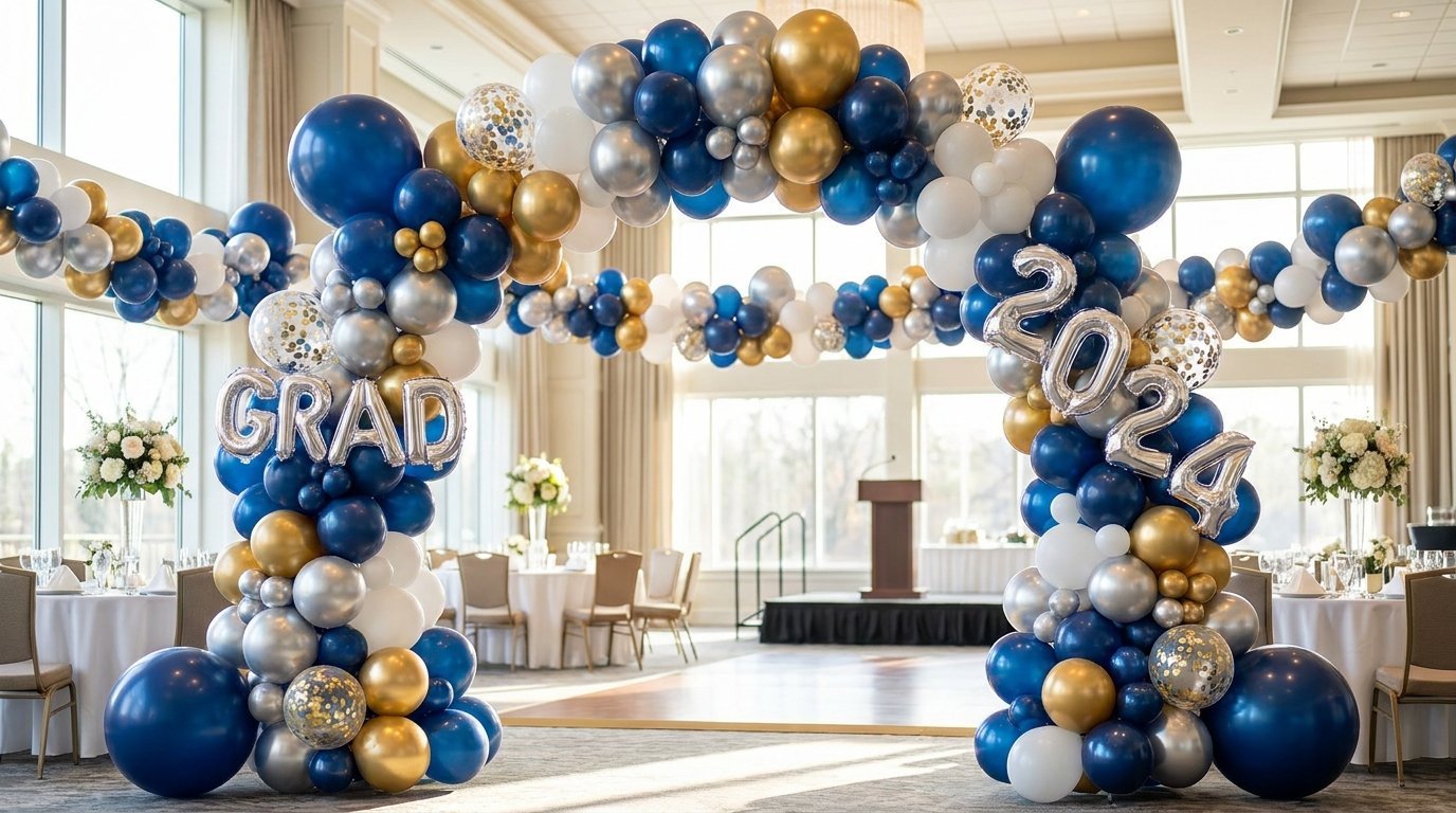 graduation balloon arch ideas