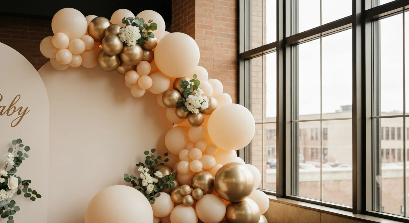 balloon arch for baby shower