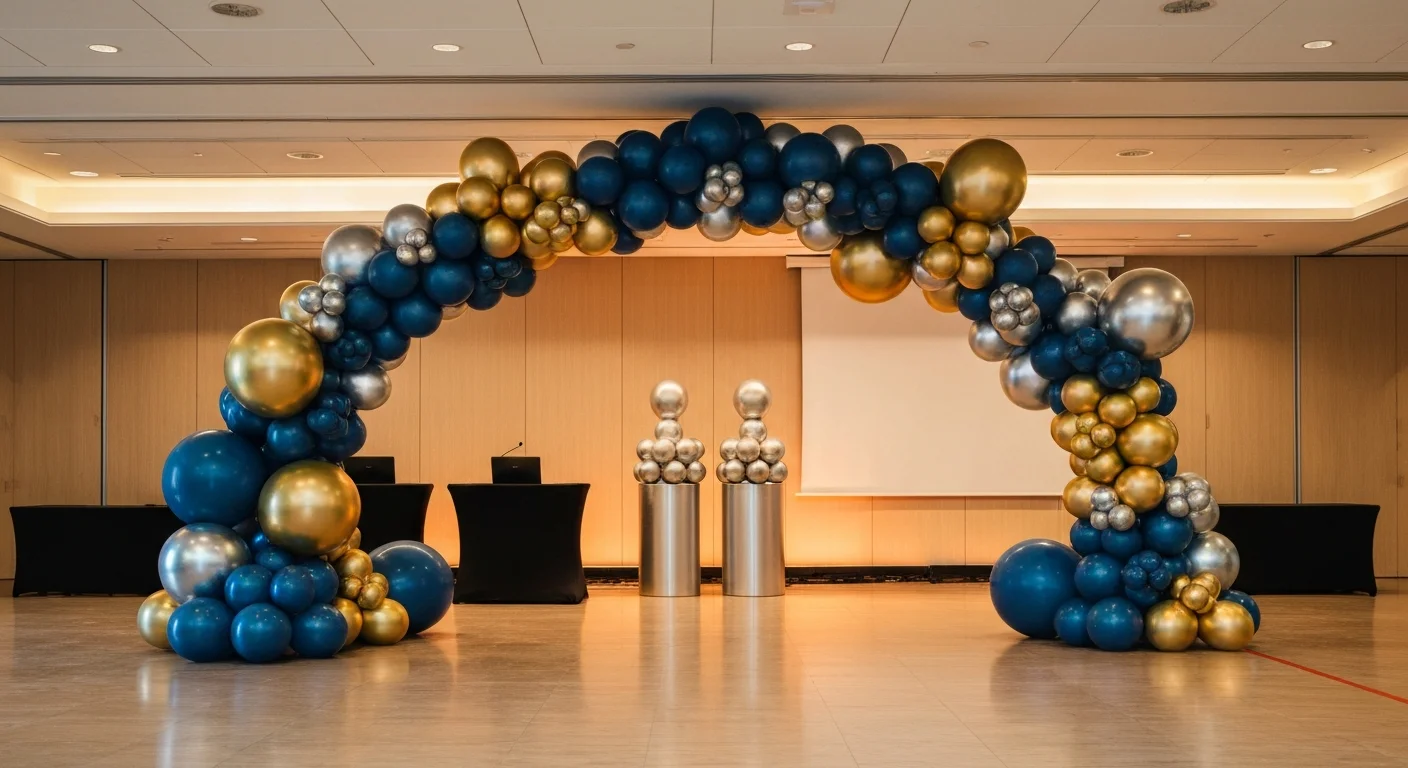 corporate event balloon decor