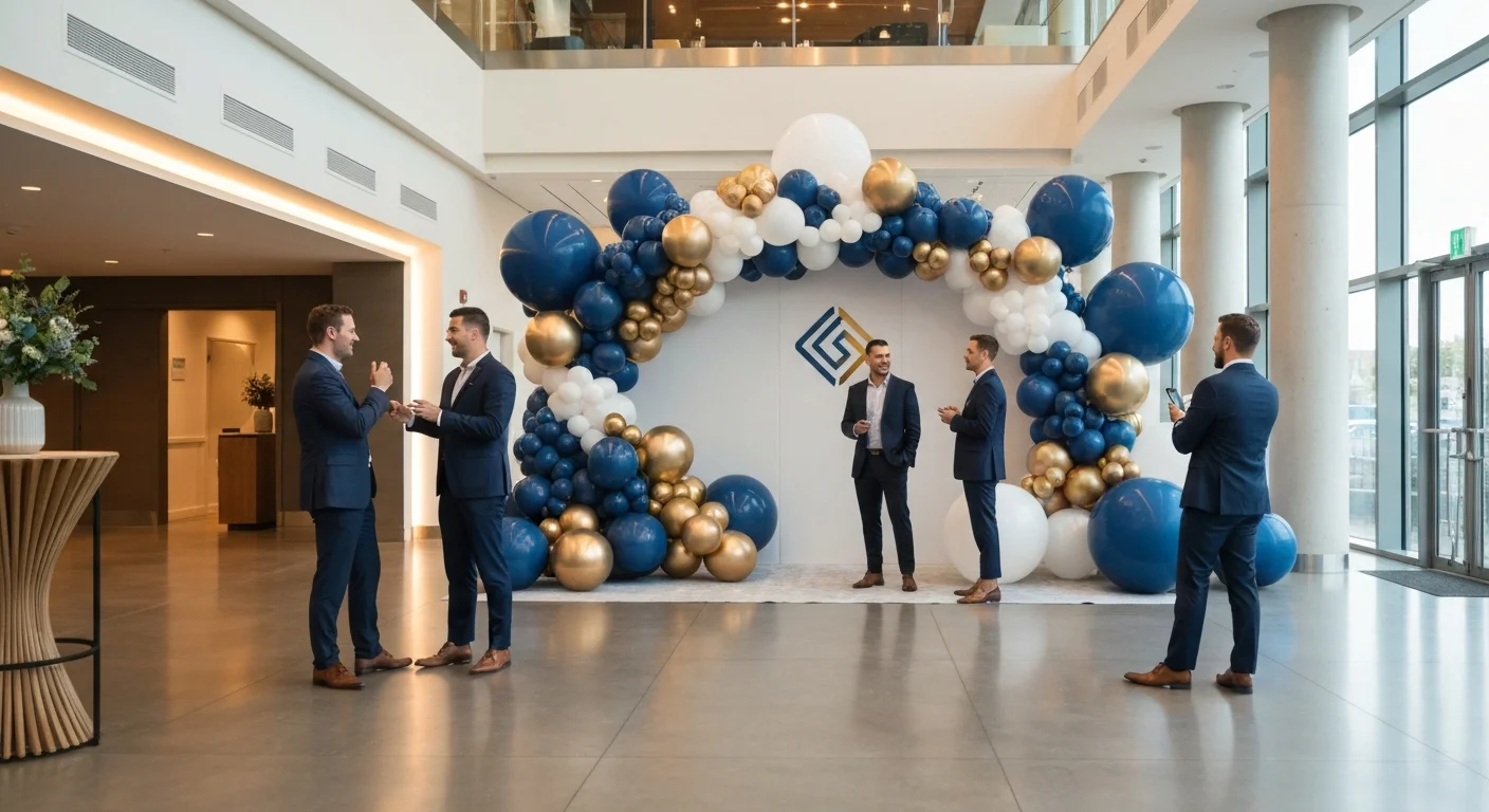corporate balloon decor