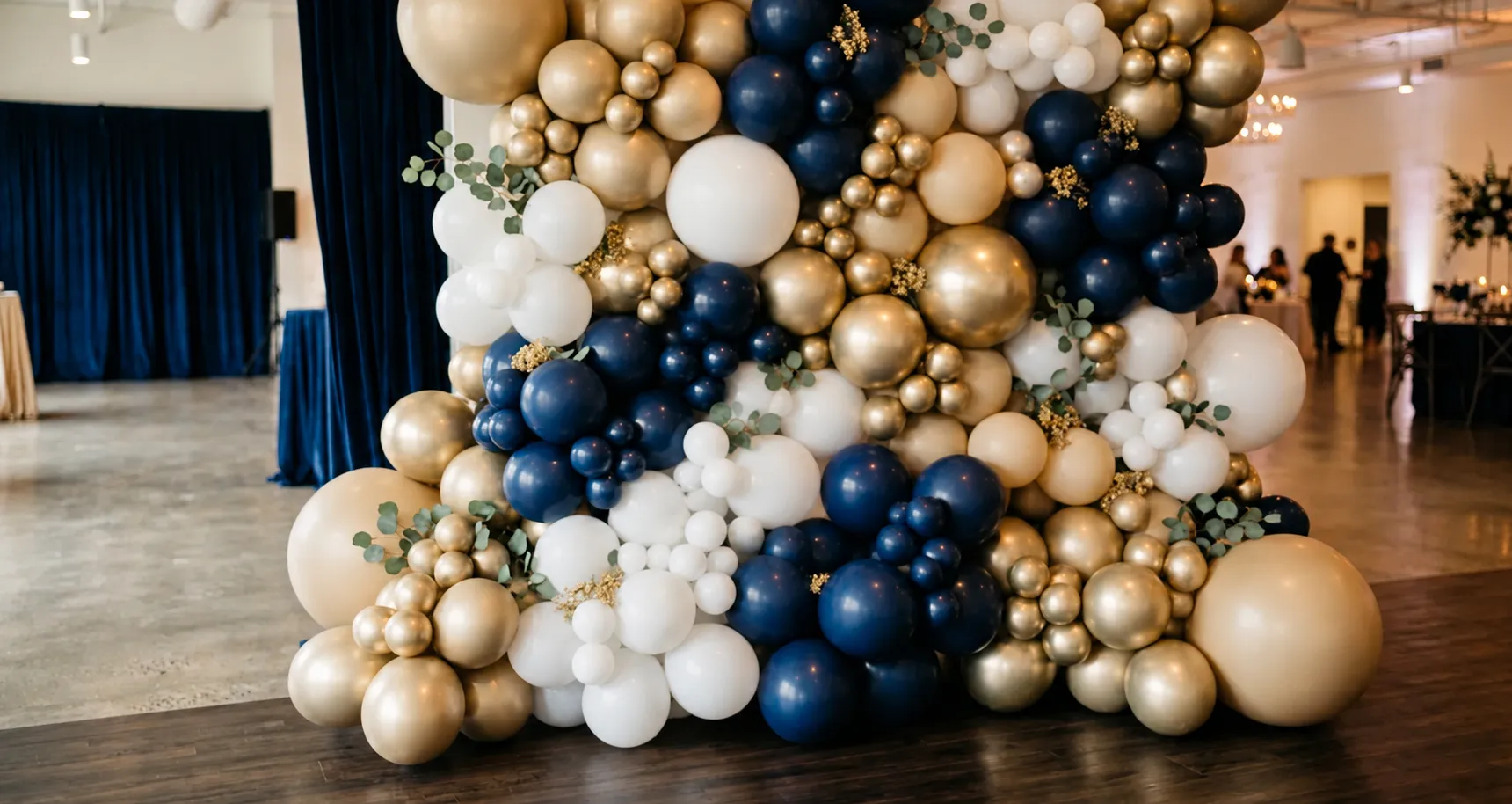 Balloon backdrop for a special event